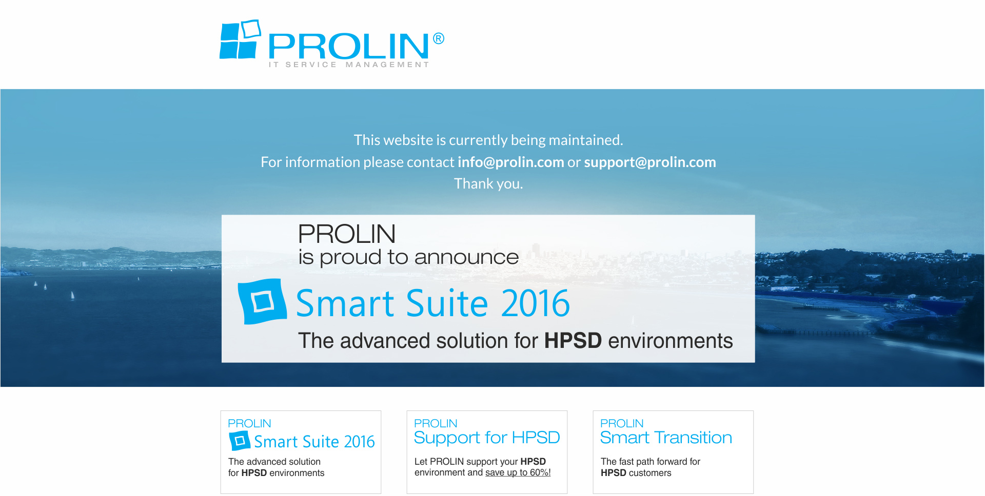 PROLIN is proud to announce Smart Suite 2016